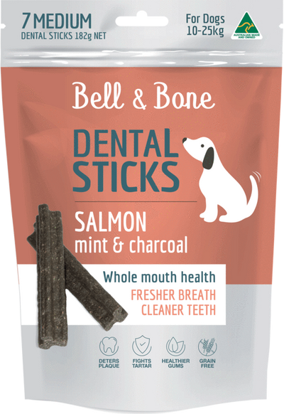 BELL & BONE Salmon, Mint and Charcoal Dental Stick