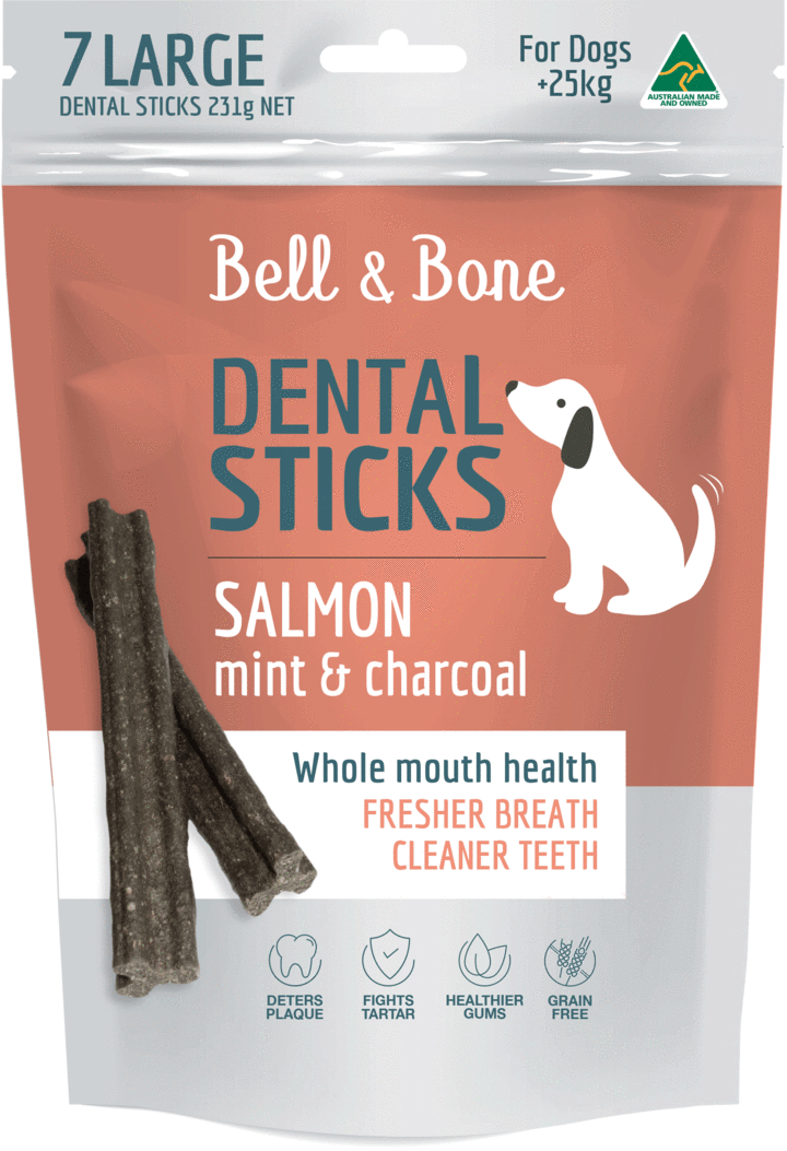 BELL & BONE Salmon, Mint and Charcoal Dental Stick