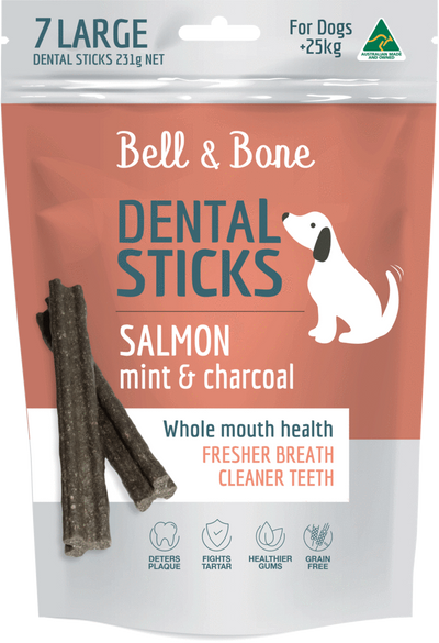 BELL & BONE Salmon, Mint and Charcoal Dental Stick