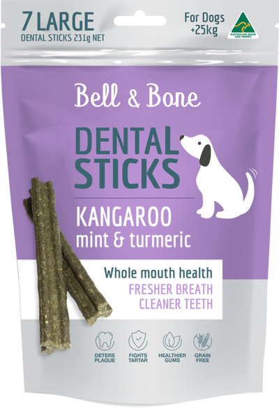 BELL & BONE Kangaroo, Mint and Turmeric Dental Sti