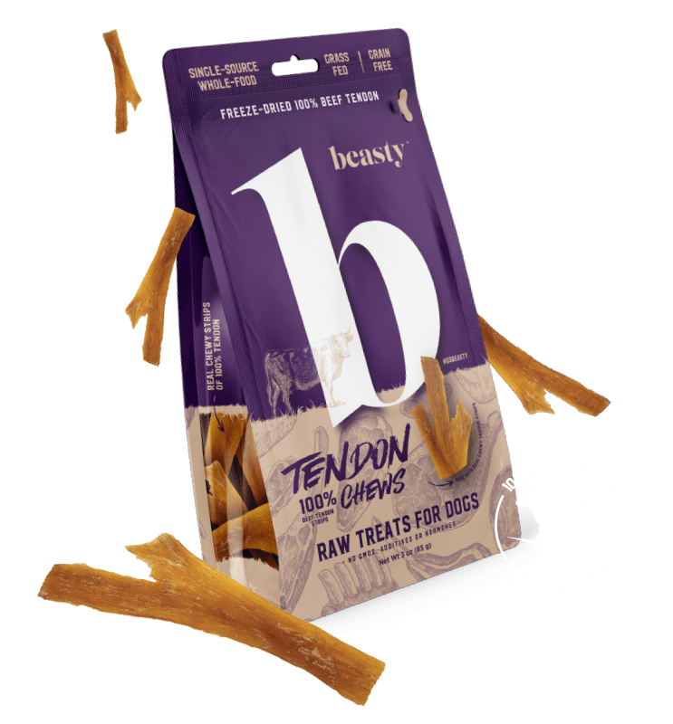 Beasty Tendon Chews 85g FREEZE DRIED 100% BEEF TE