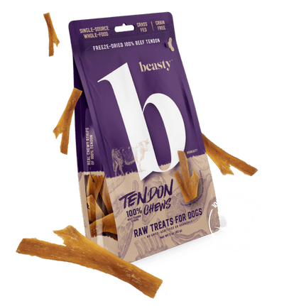 Beasty Tendon Chews 85g FREEZE DRIED 100% BEEF TE