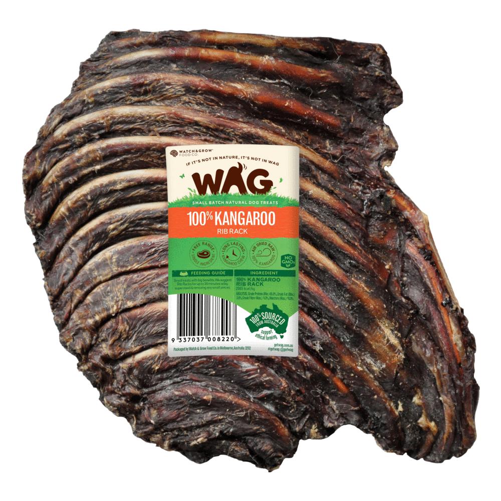 WAG 'kangaroo rib rack' treat snack dog free range – League of Pets
