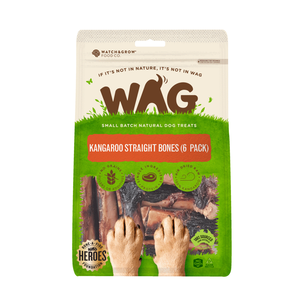 WAG KANGAROO STRAIGHT BONE 100% Kangaroo Femur Bo