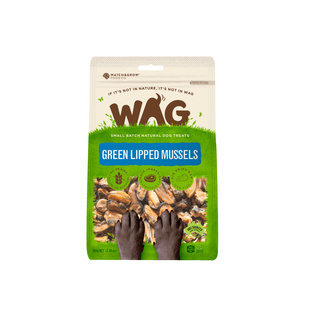 WAG Dog Treats GREEN LIPPED MUSSELSE|50g|200g|