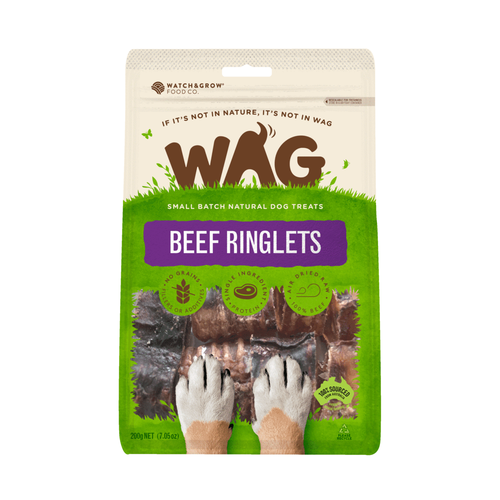 Wag Whole BEEF RINGLETS Dog Treat 750G