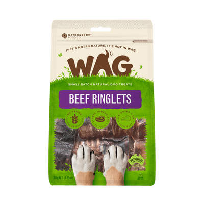 Wag Whole BEEF RINGLETS Dog Treat 750G