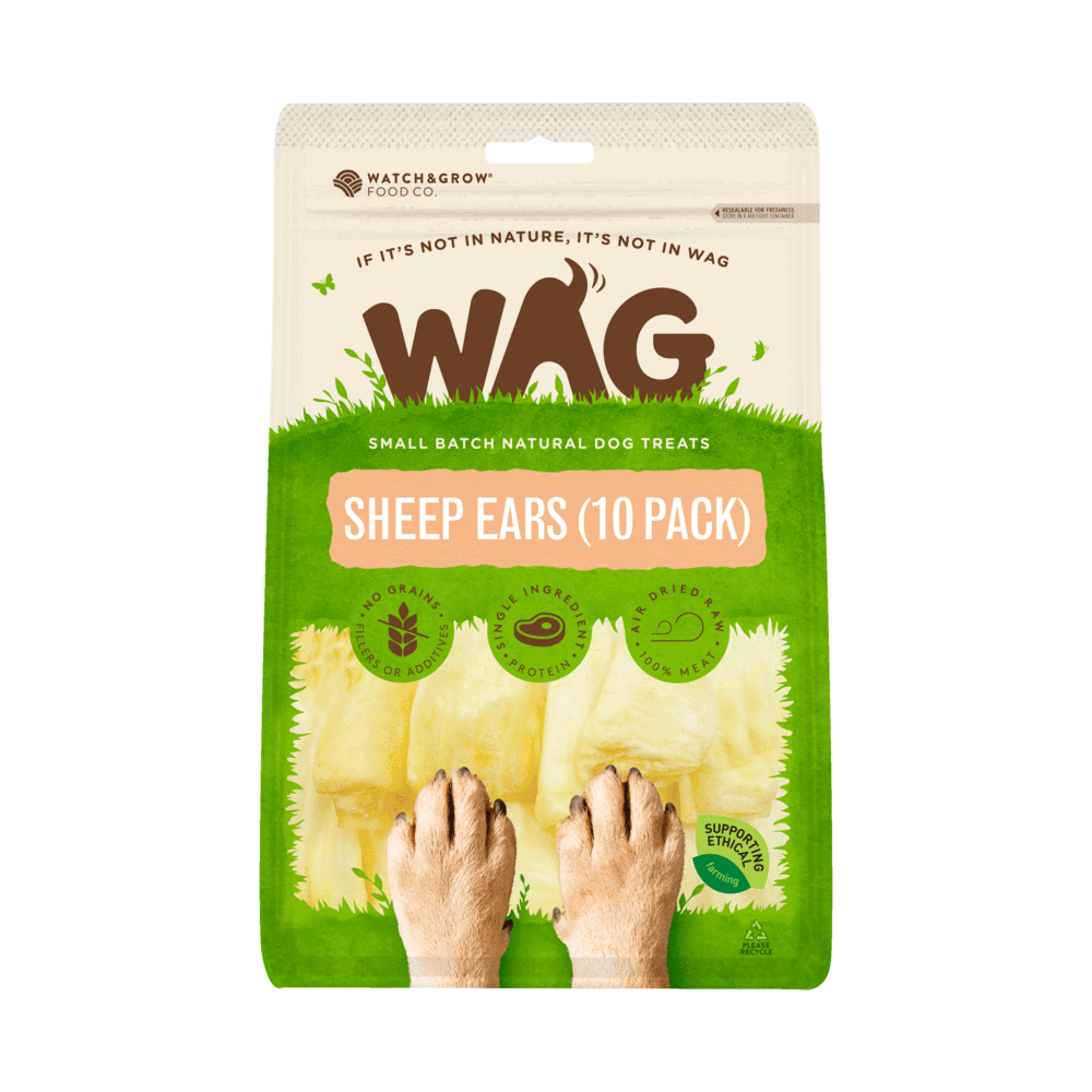 Wag SHEEP EARS (10 PACK) DOG Treats