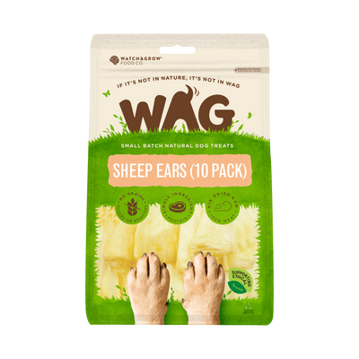 Wag SHEEP EARS (10 PACK) DOG Treats