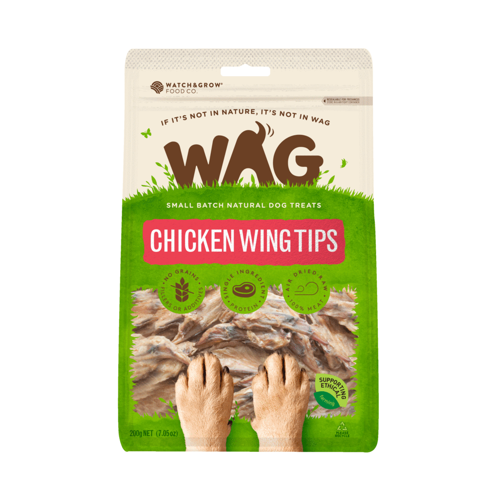 Wag CHICKEN WING TIPS DOG Treats 50g 200g