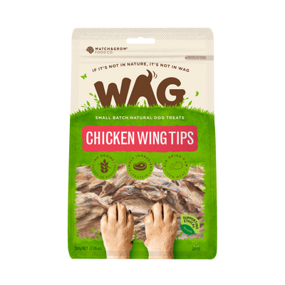 Wag CHICKEN WING TIPS DOG Treats 50g 200g