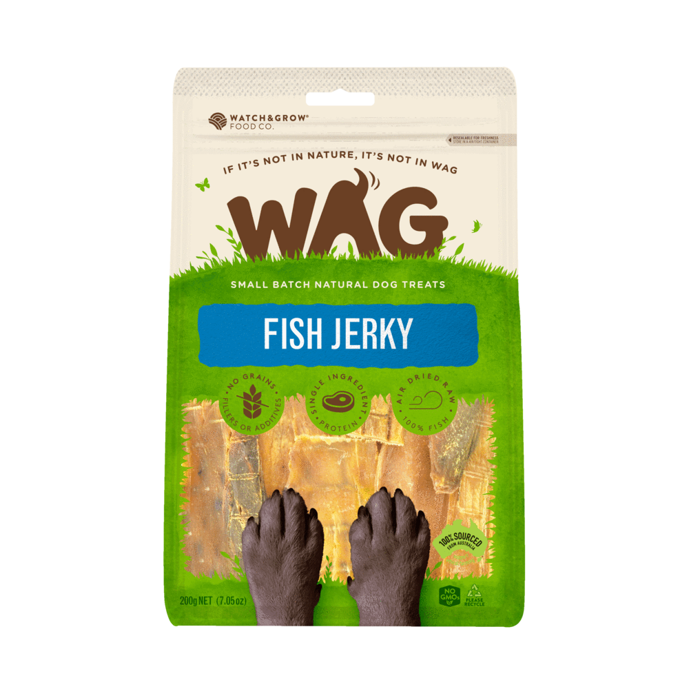 Wag FISH JERKY Dog Treat 200g