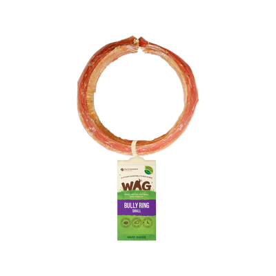 Wag whole BULLY RING Dog Treat 4PACK