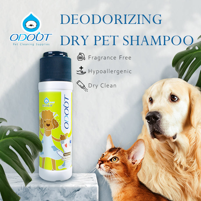 ODOUT Deodorising Dry Pet Dog Cat Shampo, Fresh &