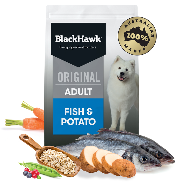 dry dog food adult fish and potato