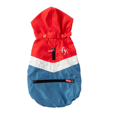 The Seattle Raincoat Red And Blue