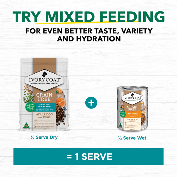 grain free dry dog food adult ocean fish