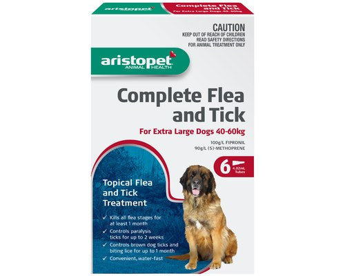 ARISTOPET FLEA & TICK 40-60KG 6PK