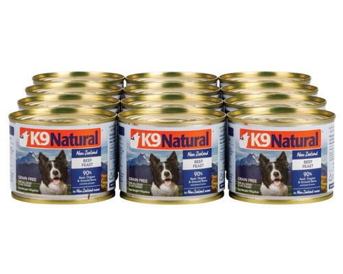 K9 NATURAL CANNED BEEF FEAST 170GX12