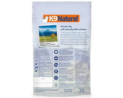 K9NaturalL Freeze Dried Beef -  3.6kg