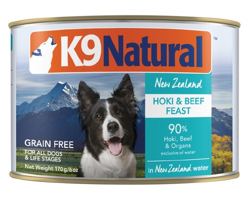 K9Natural Beef & Hoki Feast - 170G X 12