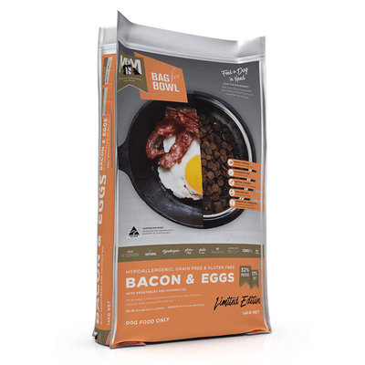 dry dog food adult bacon and eggs