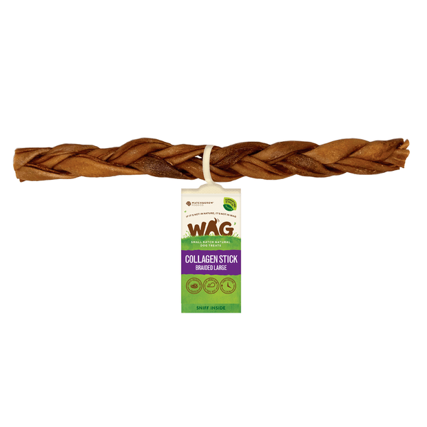 braided collagen stick dog treats