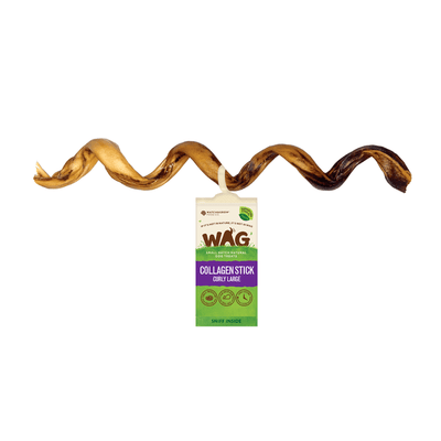 curly collagen stick dog treats