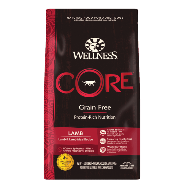 core grain free lamb dry dog food