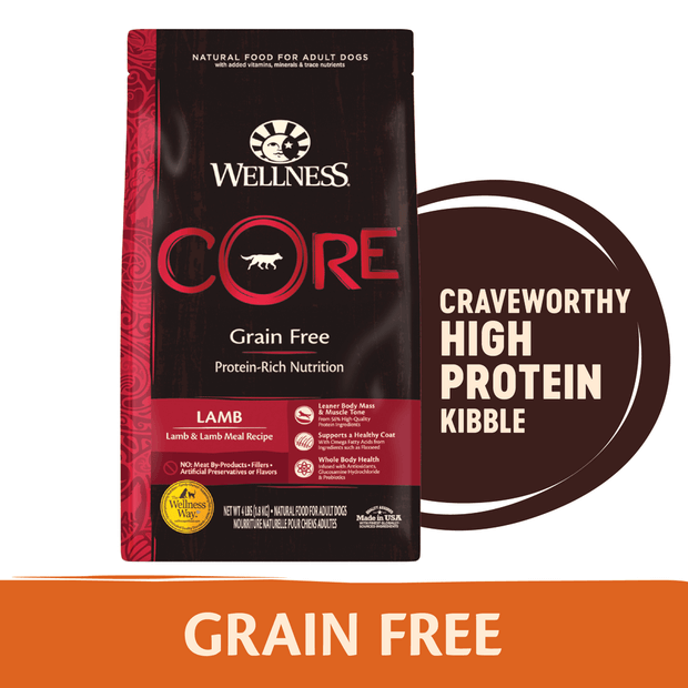 core grain free lamb dry dog food