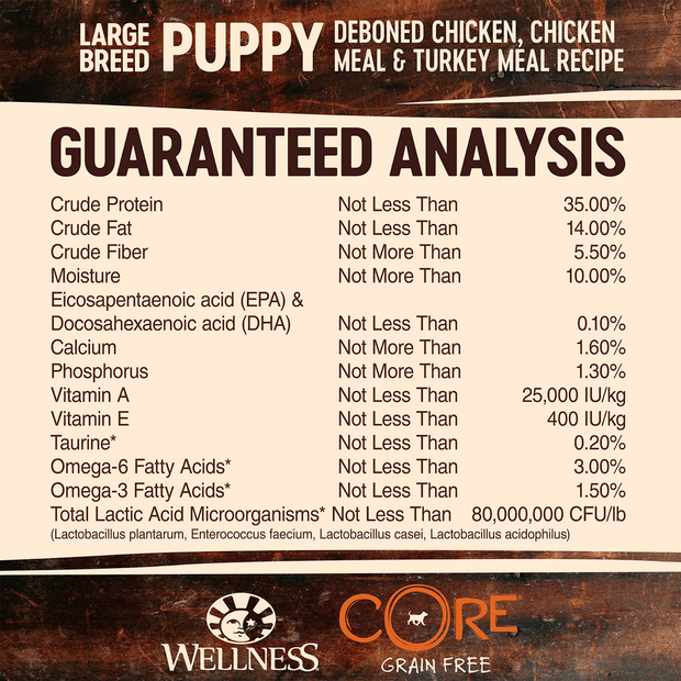 core grain free large breed puppy dry dog food